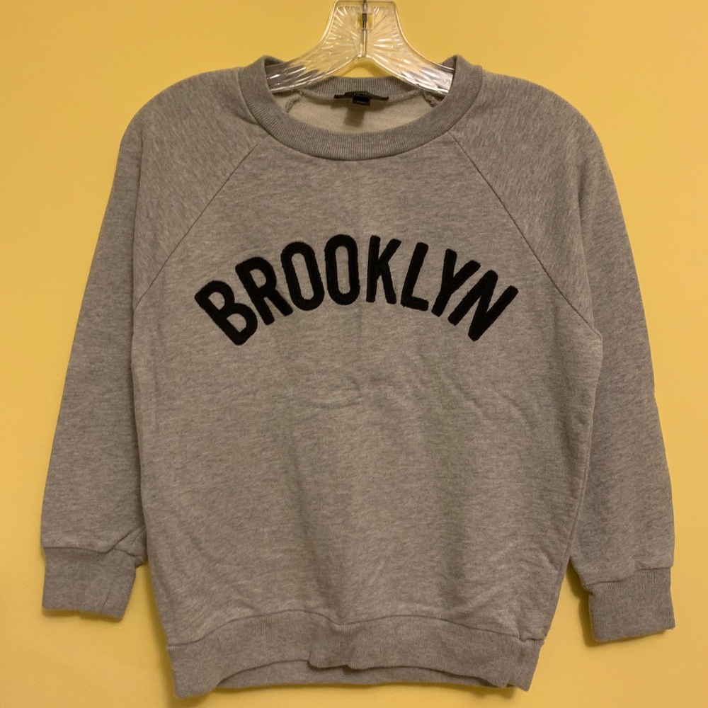J. Crew Grey “Brooklyn” Crewneck Sweatshirt